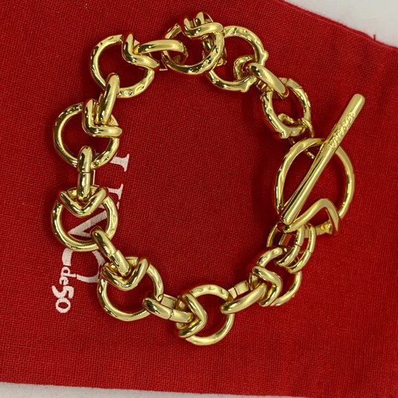 UNO de 50 Bracelet GAMEOF3 BRACELET T-bar fastener Gold-Plated Jewelry Women - Picture 2 of 6